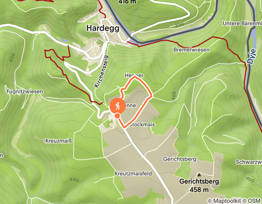 Karte der Tour