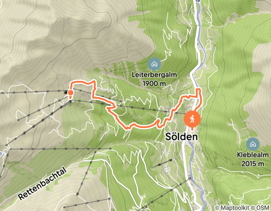 Karte der Tour