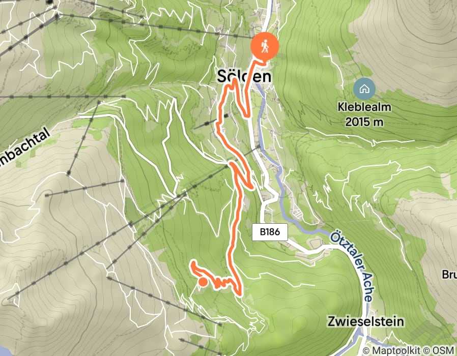 Karte der Tour