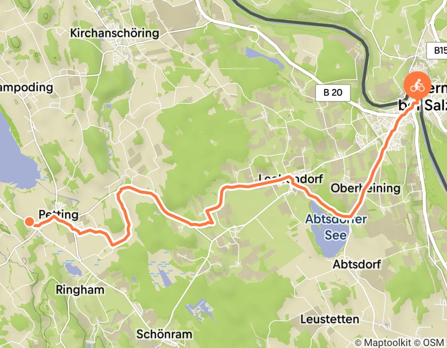 Karte der Tour