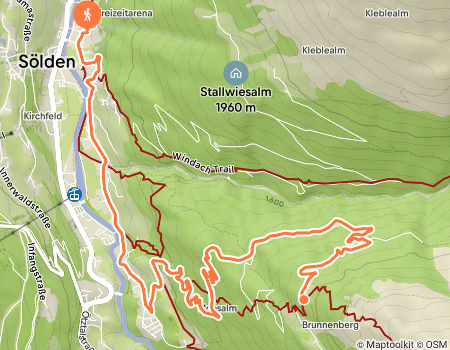 Karte der Tour