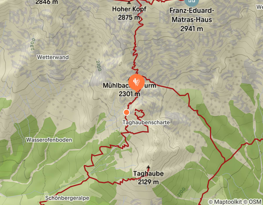 Karte der Tour