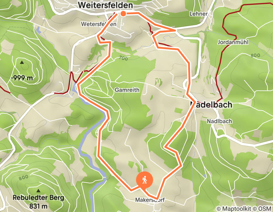 Karte der Tour