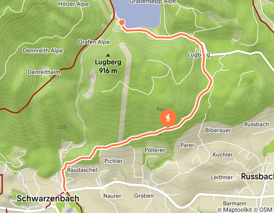 Karte der Tour