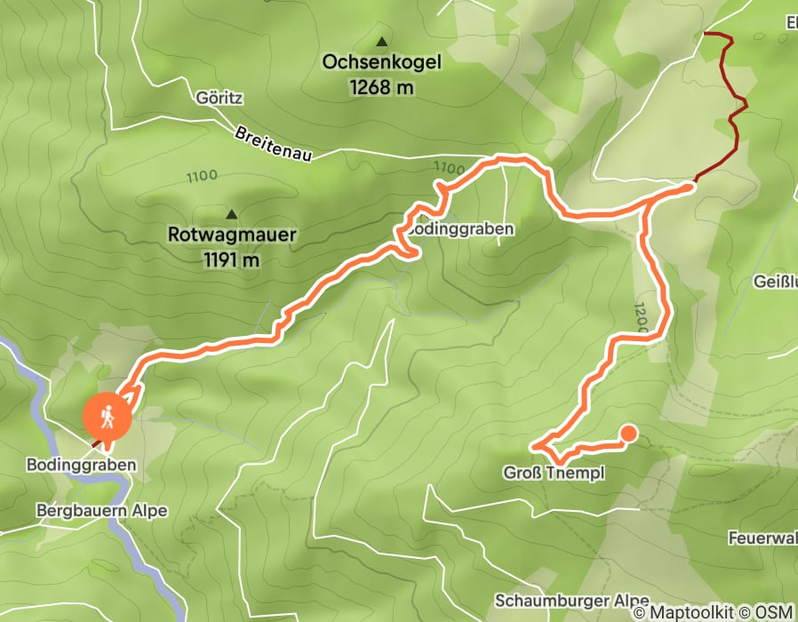 Karte der Tour
