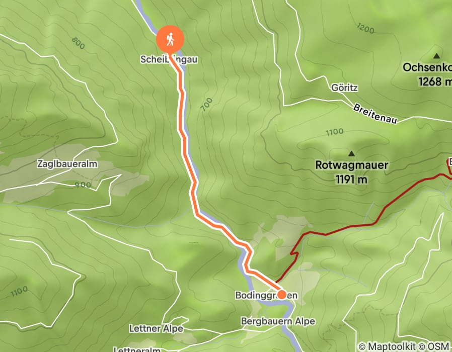 Karte der Tour