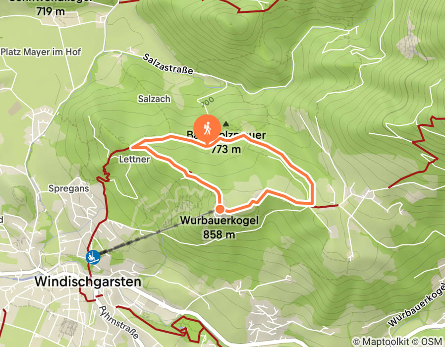 Karte der Tour