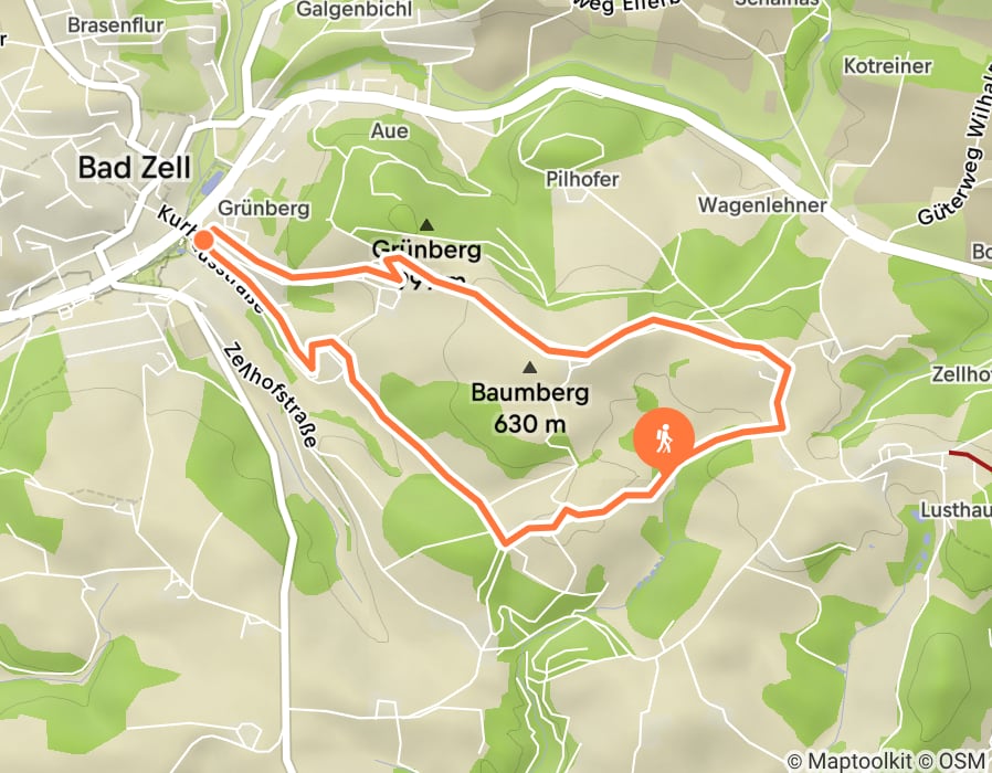 Karte der Tour