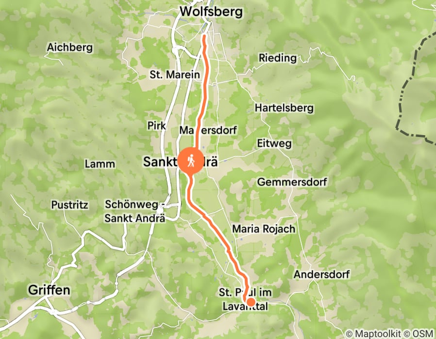Karte der Tour