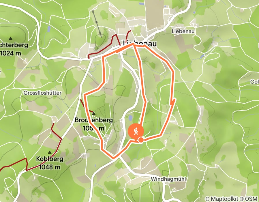 Karte der Tour