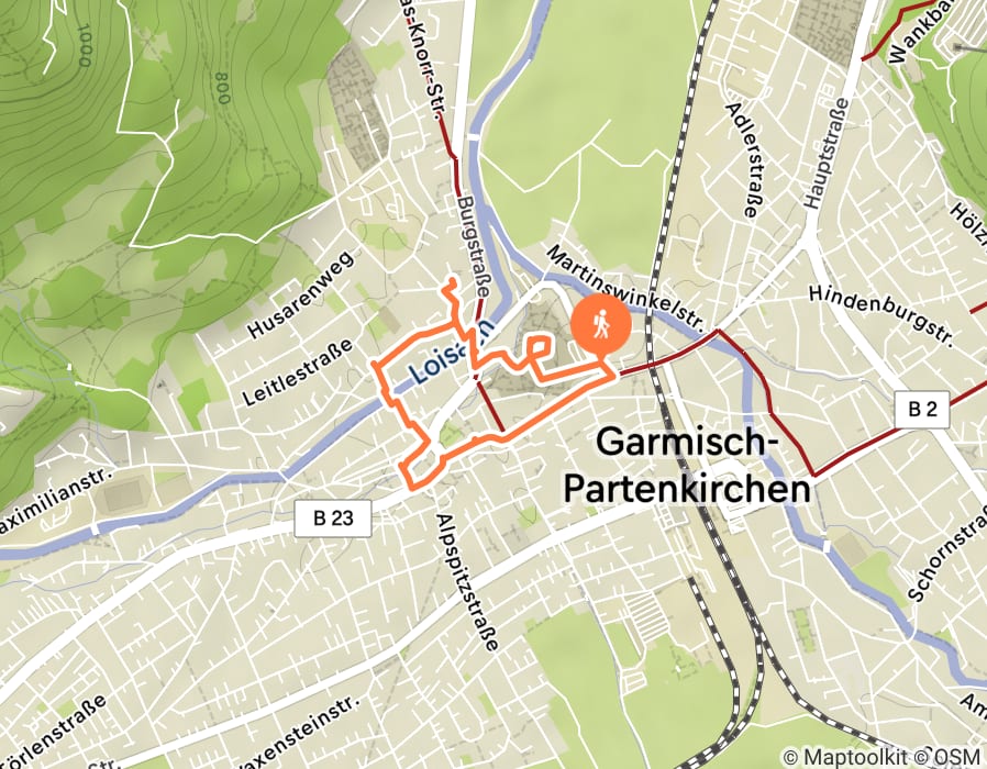 Karte der Tour