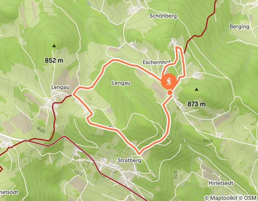 Karte der Tour