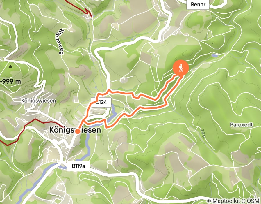 Karte der Tour