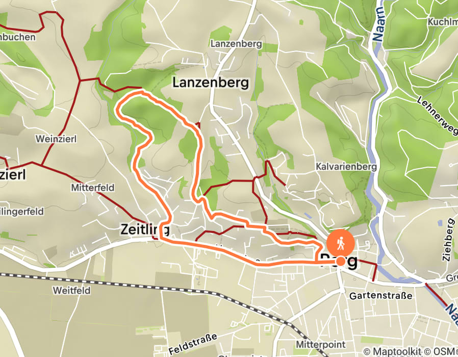 Karte der Tour