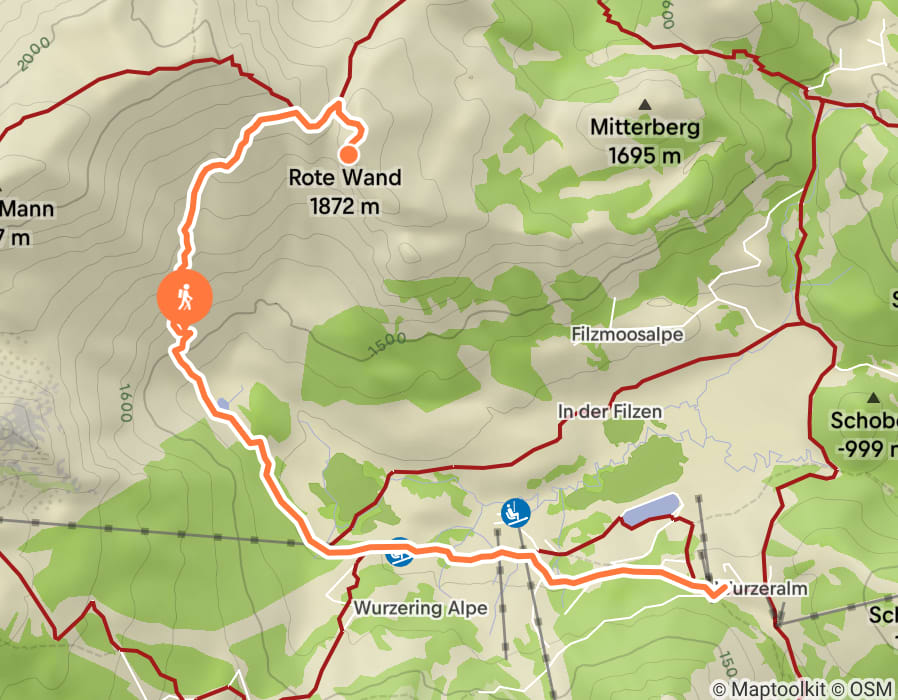 Karte der Tour