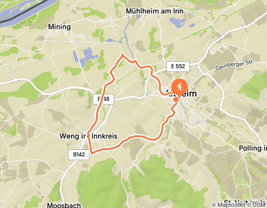 Karte der Tour