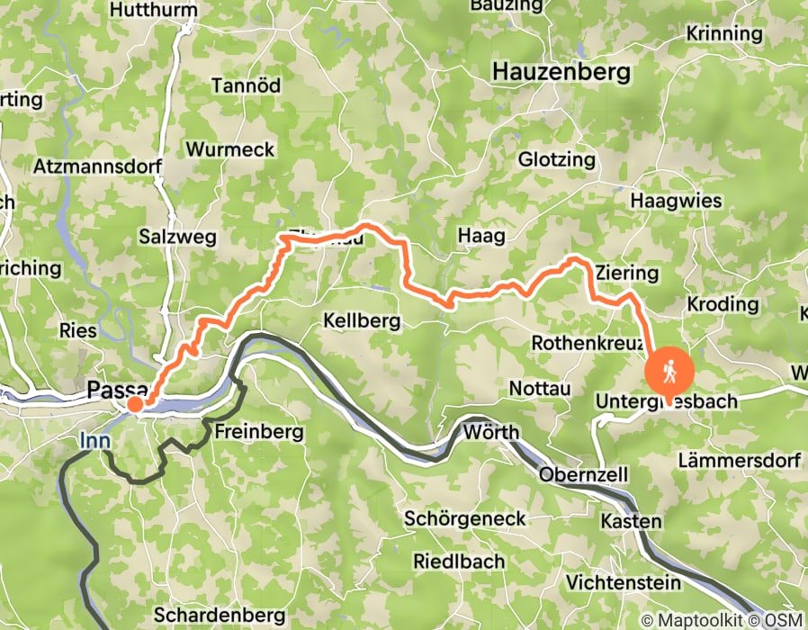 Karte der Tour