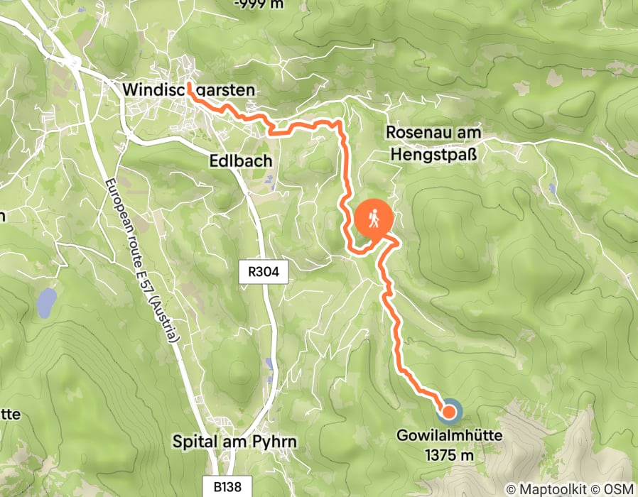Karte der Tour