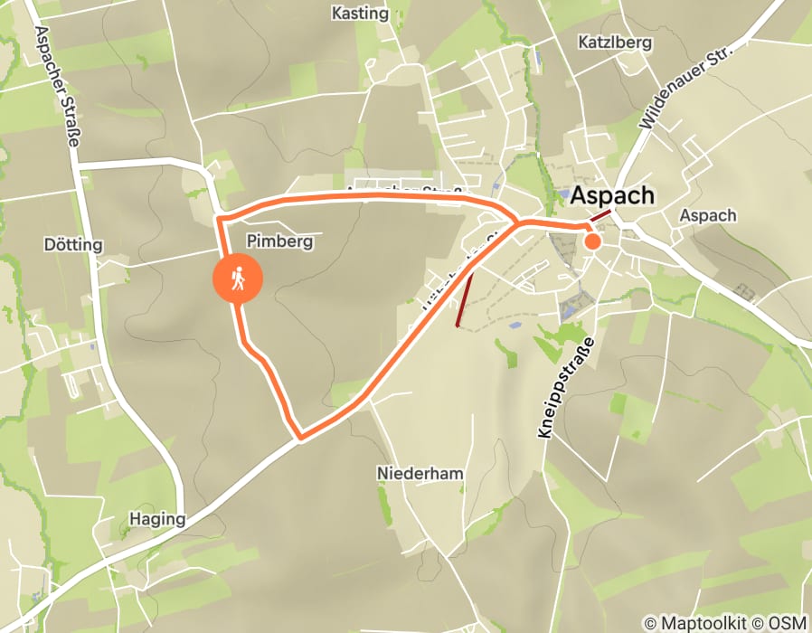 Karte der Tour