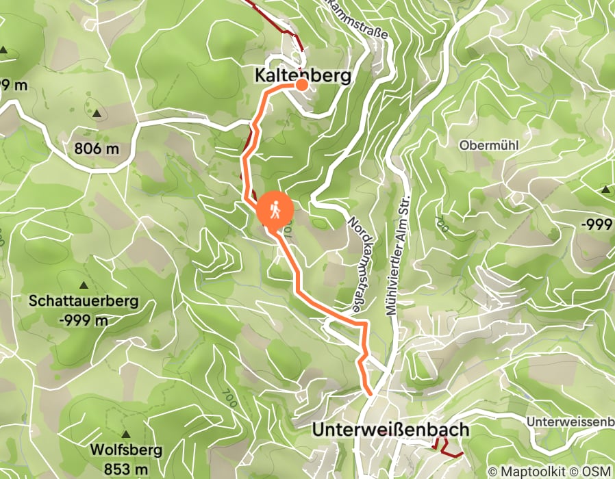 Karte der Tour