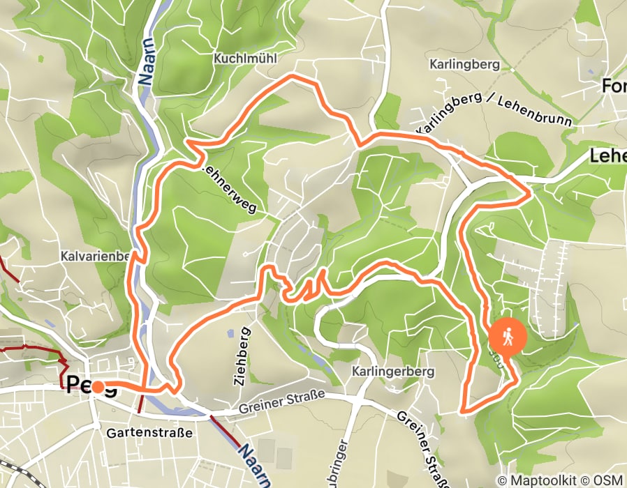 Karte der Tour