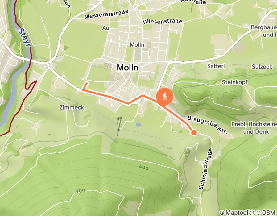 Karte der Tour