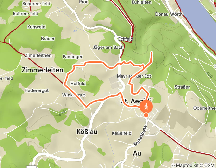 Karte der Tour