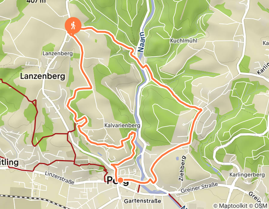 Karte der Tour