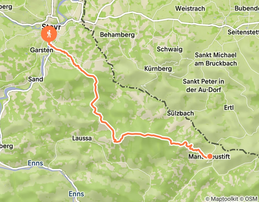 Karte der Tour