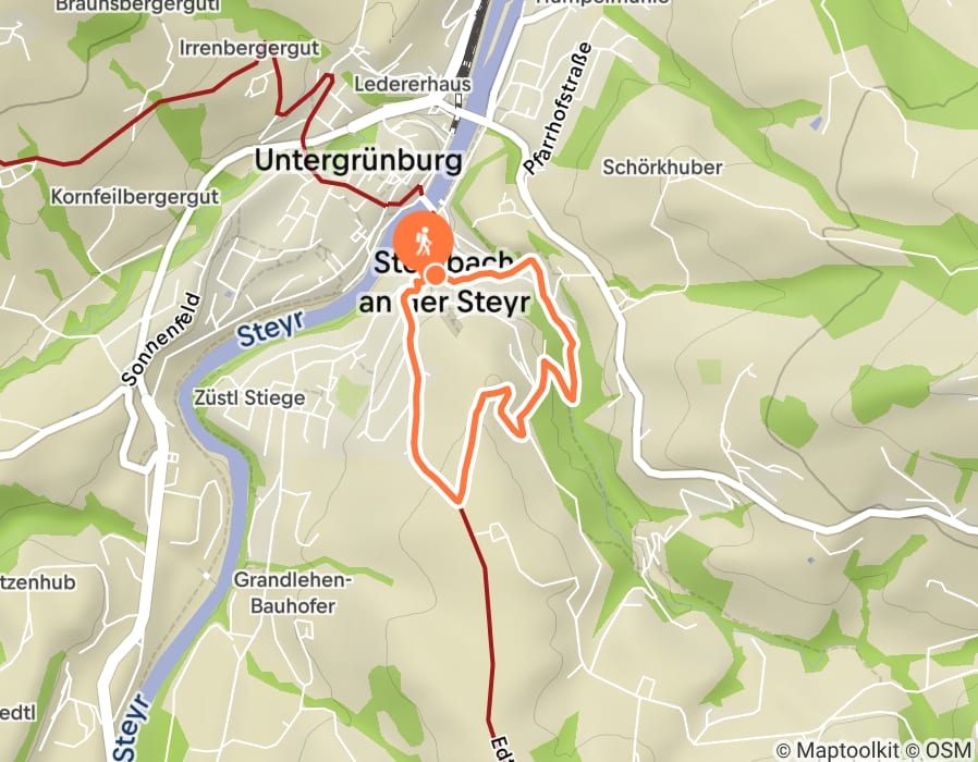 Karte der Tour