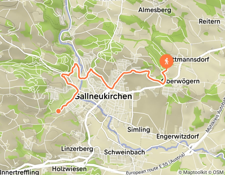 Karte der Tour