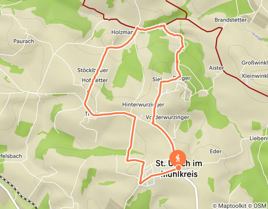 Karte der Tour