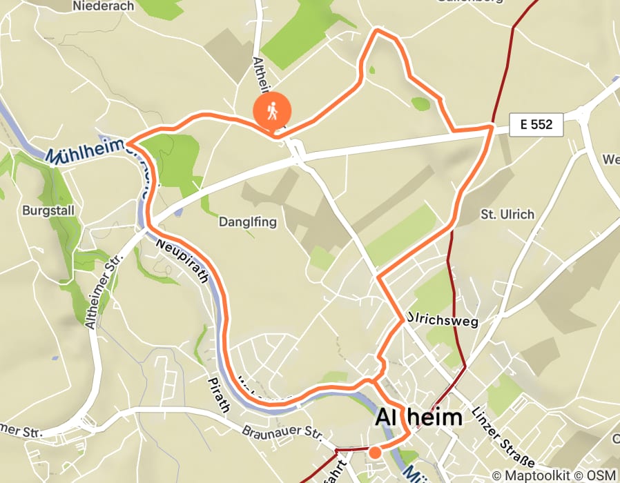 Karte der Tour