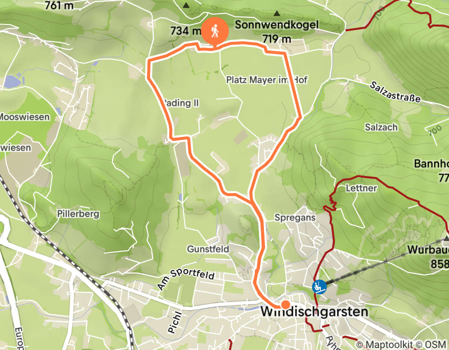 Karte der Tour