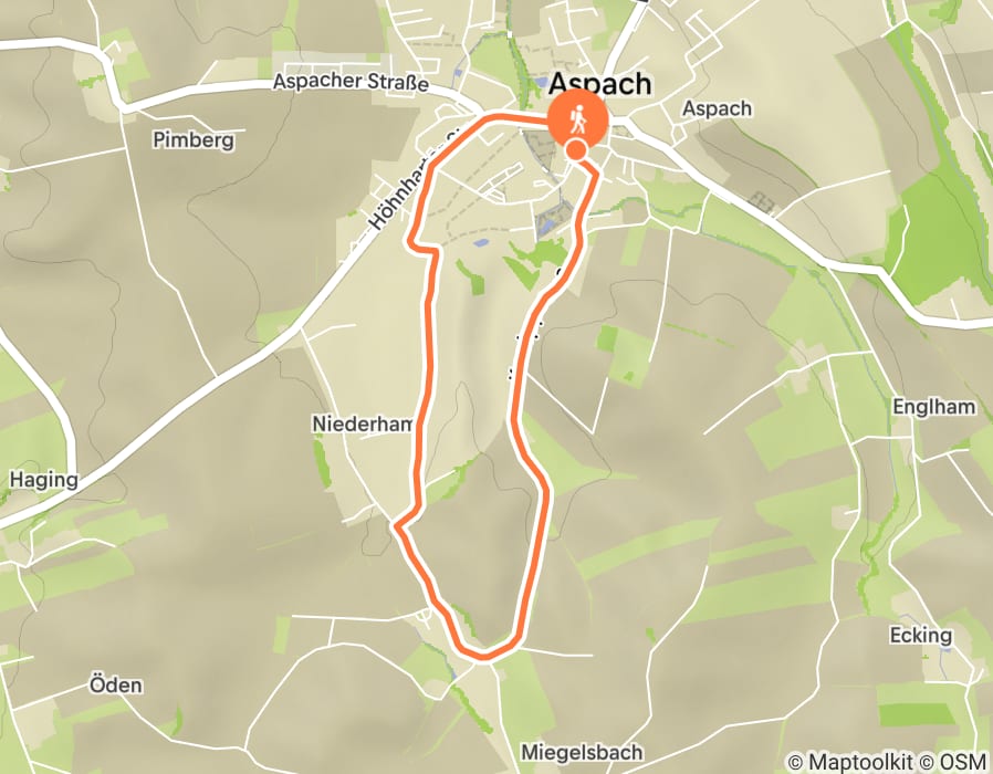 Karte der Tour