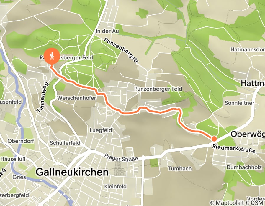 Karte der Tour
