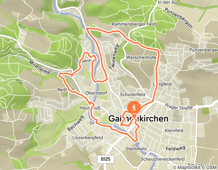 Karte der Tour