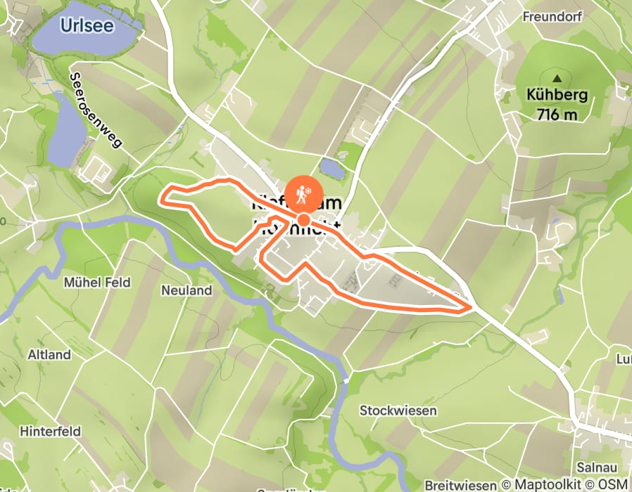 Karte der Tour