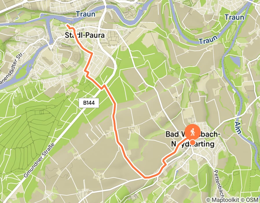 Karte der Tour