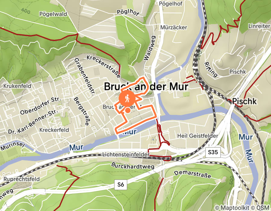 Karte der Tour