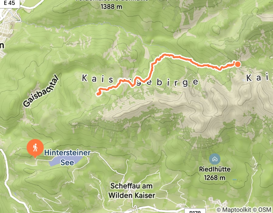 Karte der Tour