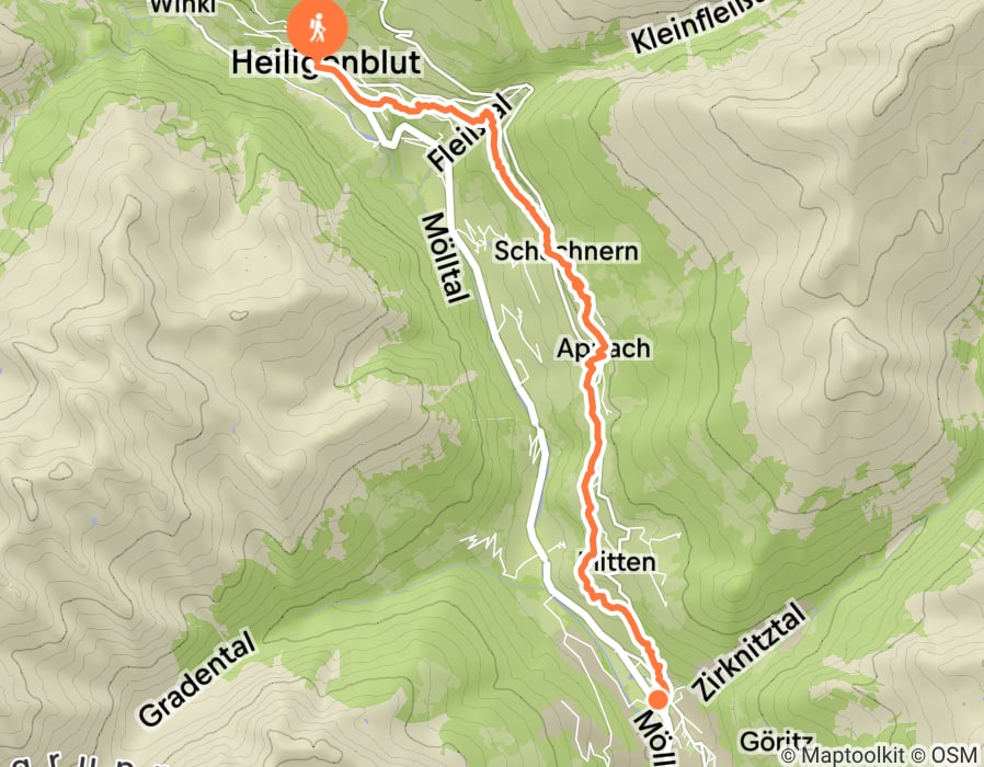 Karte der Tour
