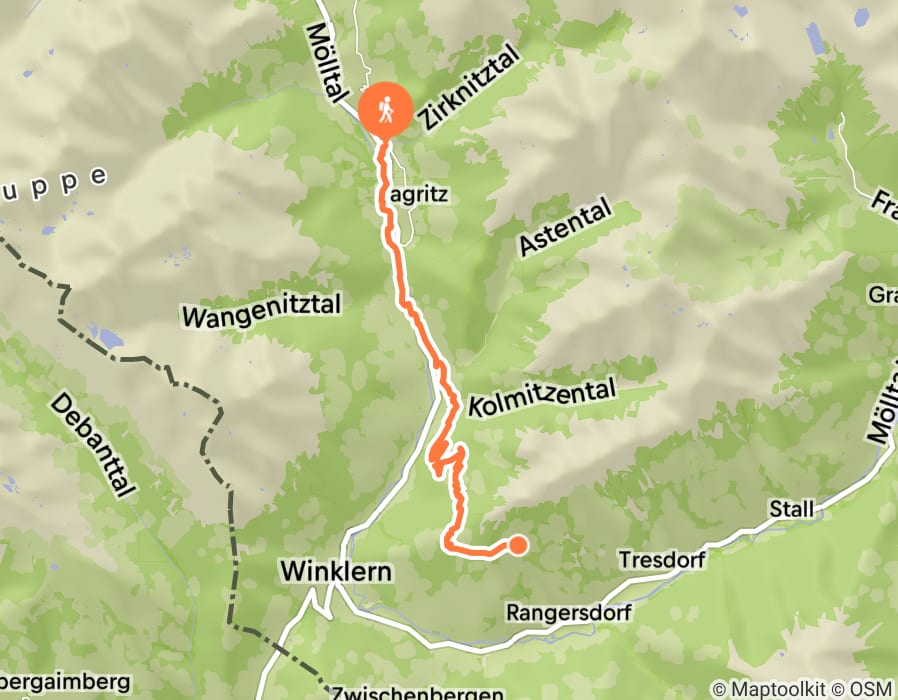 Karte der Tour