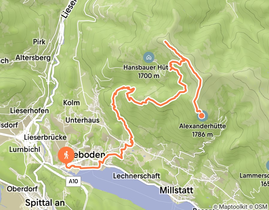 Karte der Tour