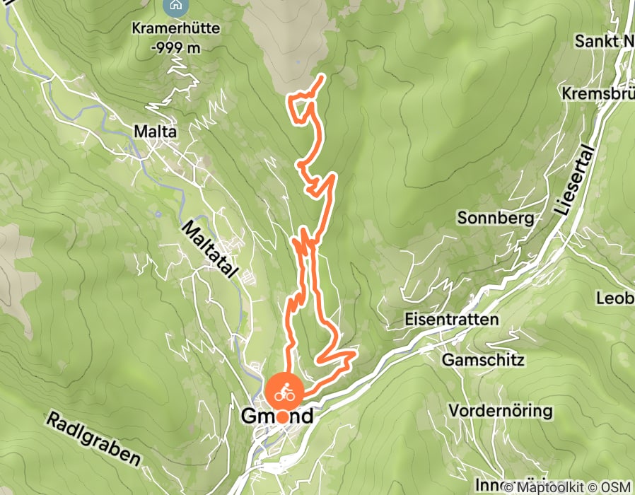 Karte der Tour