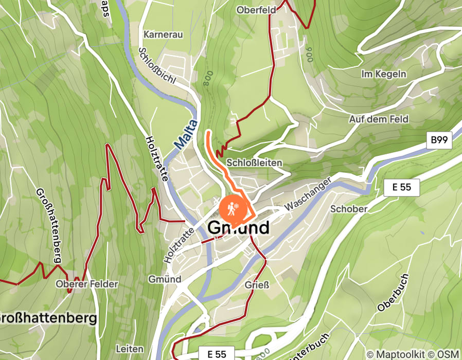 Karte der Tour