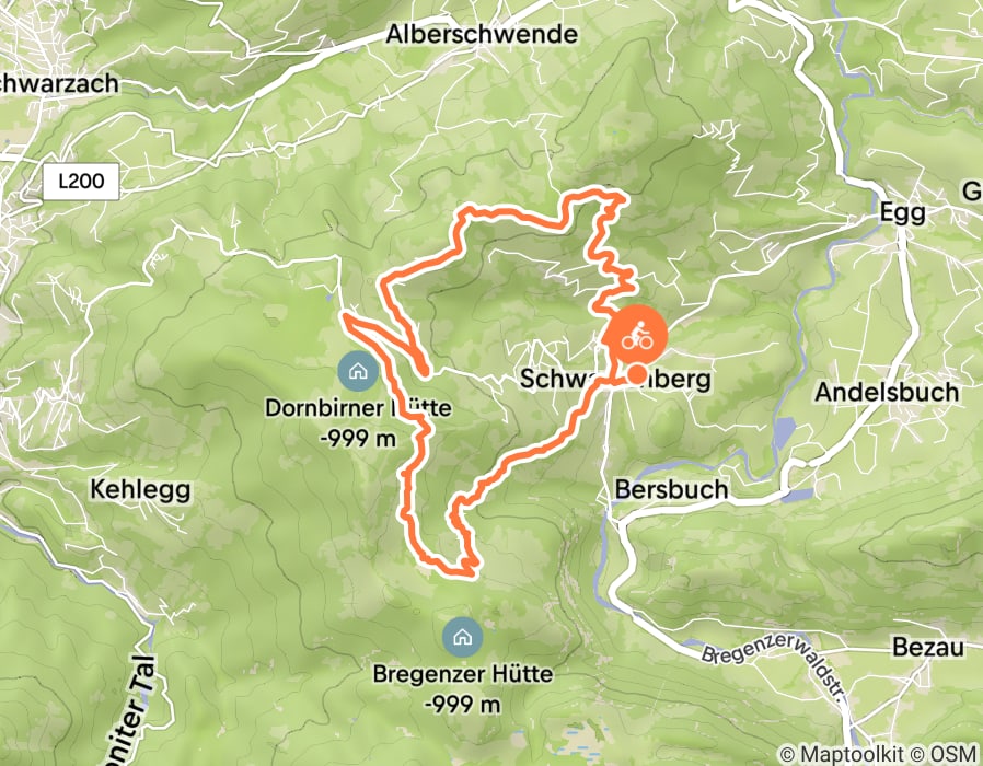 Karte der Tour