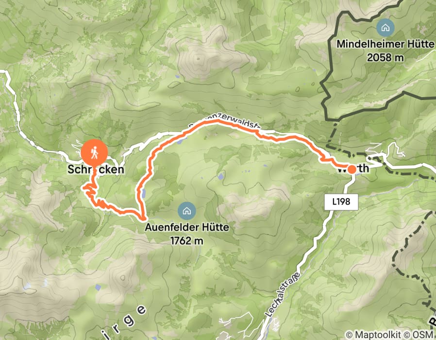 Karte der Tour