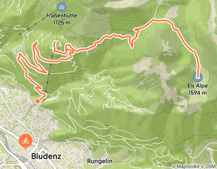 Karte der Tour