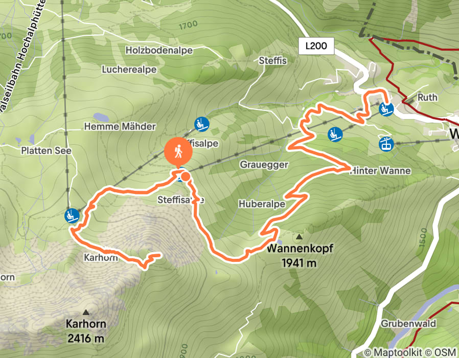 Karte der Tour